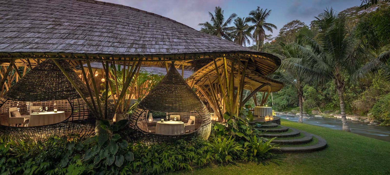Kubu at Mandapa restaurant in Bali